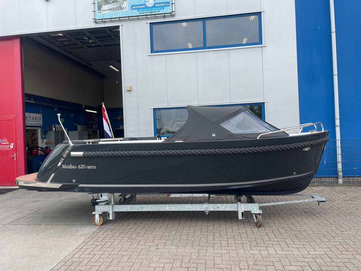 Jachthaven Poelgeest - Acties & Voorraad - Maxima 620 Retro MC met Honda 30 pk te koop