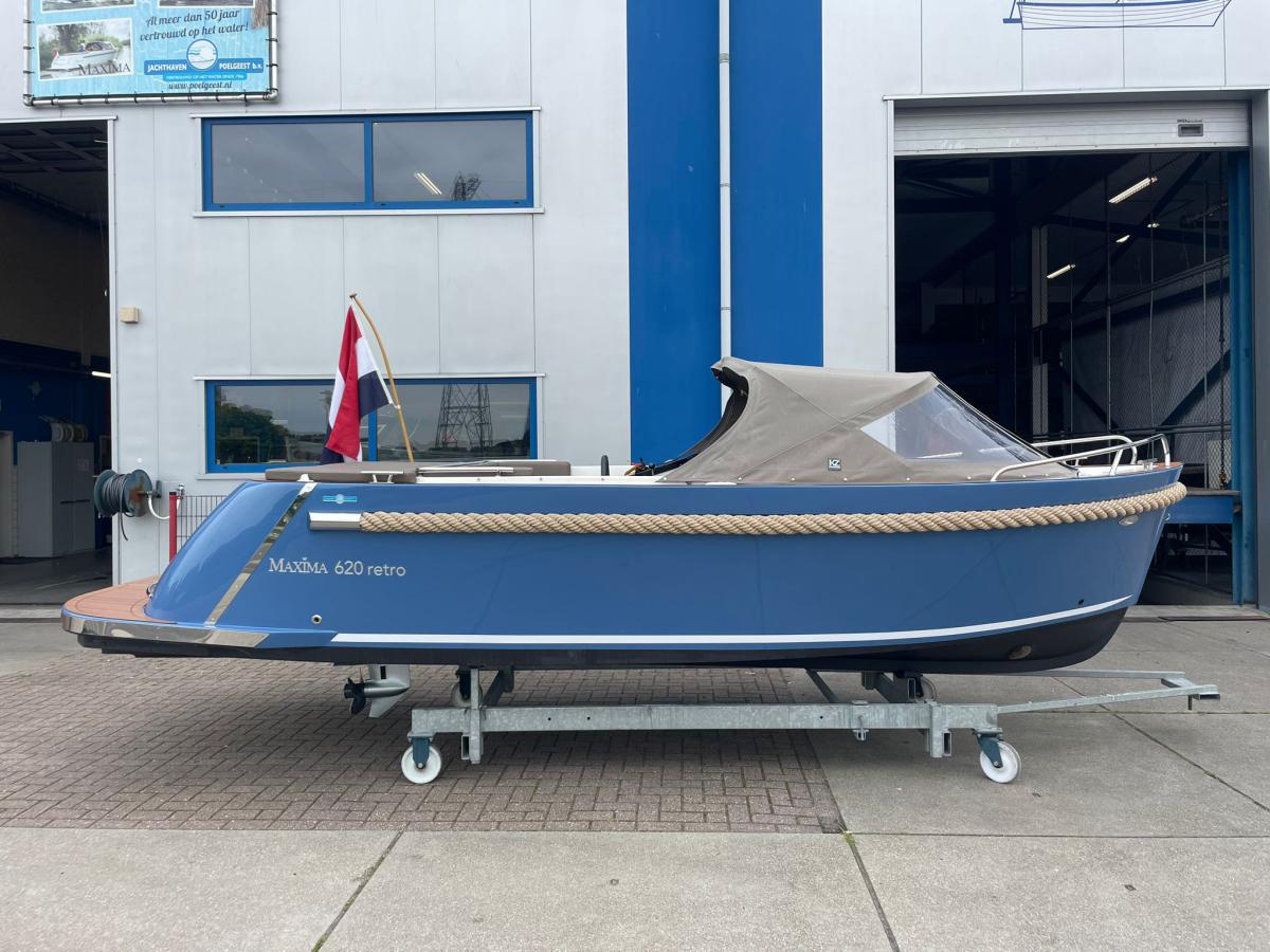Jachthaven Poelgeest - Acties & Voorraad - Maxima 620 Retro MC met Honda 30 pk (LRTU) te koop